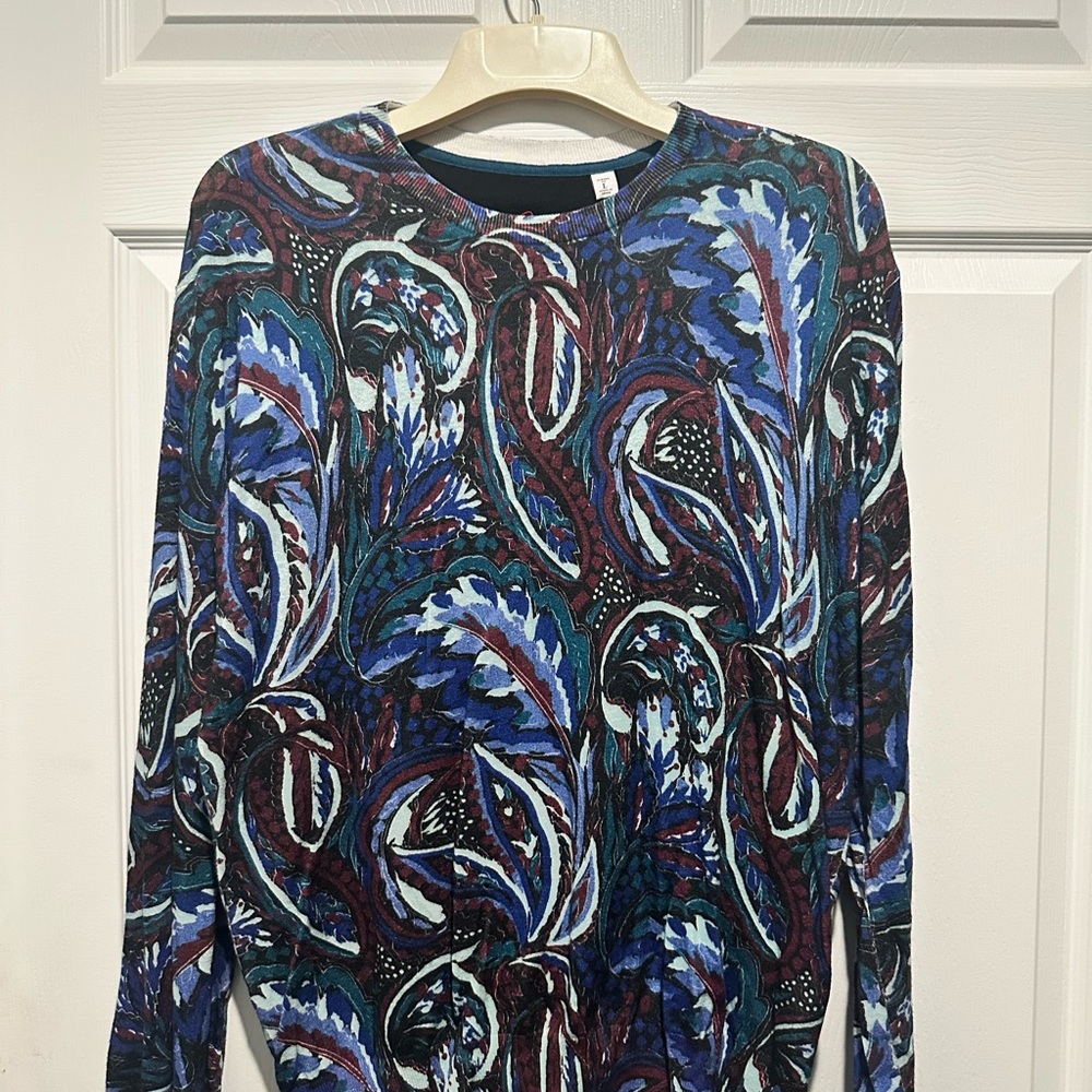 Colorful Paisley Long Sleeve Top